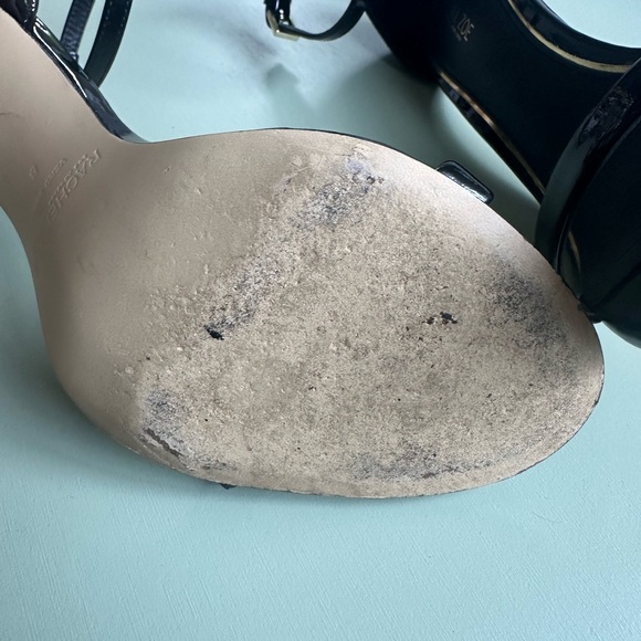 Rachel Zoe patent leather peep toe ankle strap heels - Picture 4 of 6